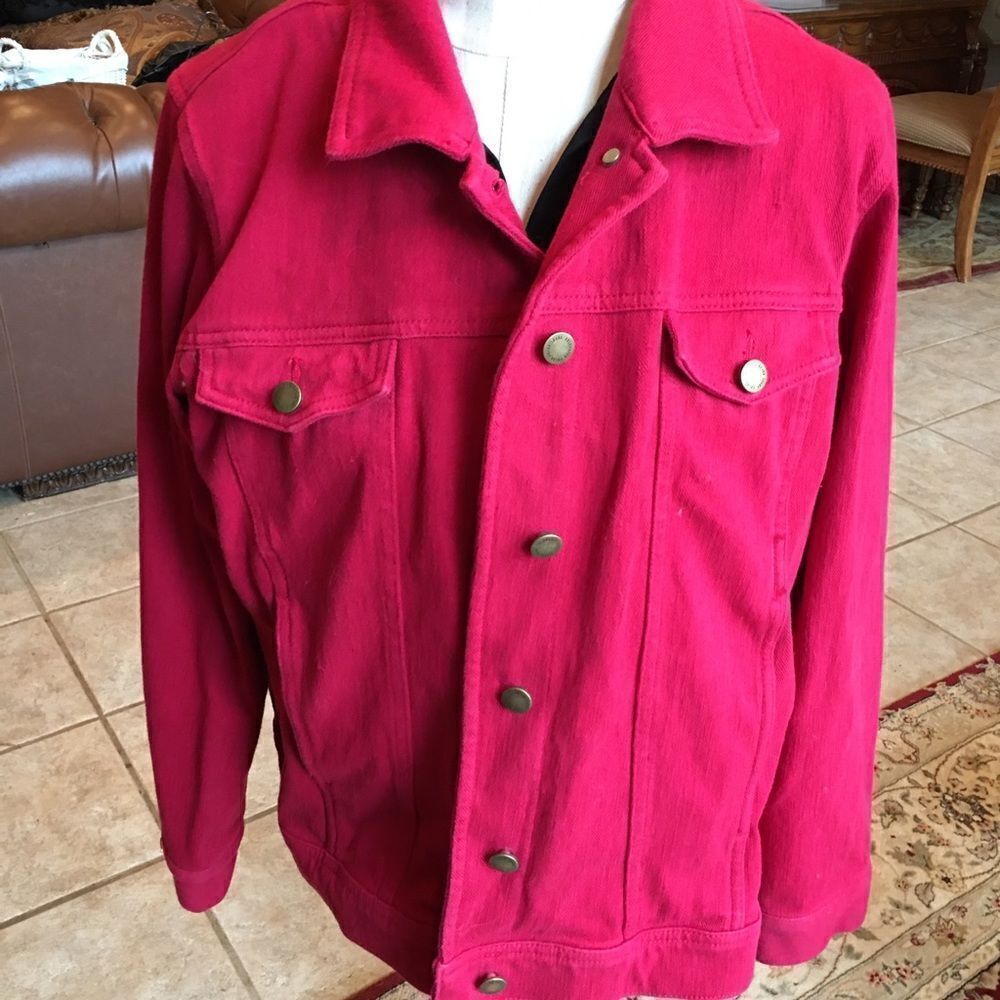 RED DENIM Jacket!  - Picture 2 of 13
